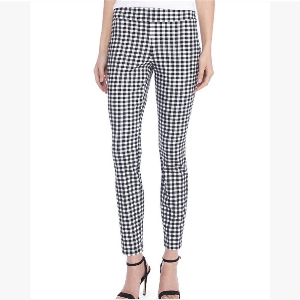 The Limited Pull-on Pant Exact Stretch Gingham Sz 12 Petite